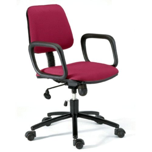 red-revolving-chair